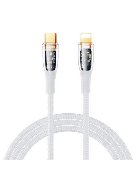 Remax Explore Series 20W Cyberpunk PD Fast Charging Data Cable RC-C061 (type C-Lightning) white