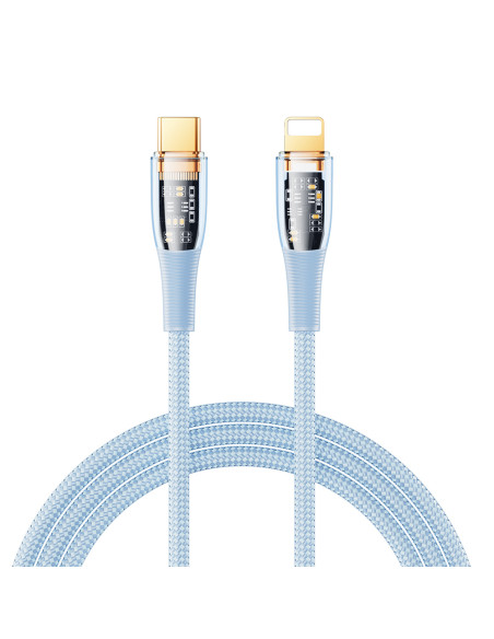 Remax Explore Series 20W Cyberpunk PD Fast Charging Data Cable RC-C061 (type C-Lightning) blue