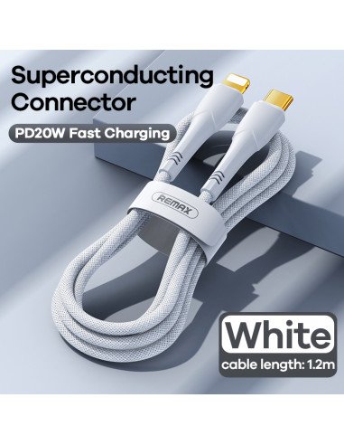 REMAX Fast Charging Cable 20W PD USB-C to...