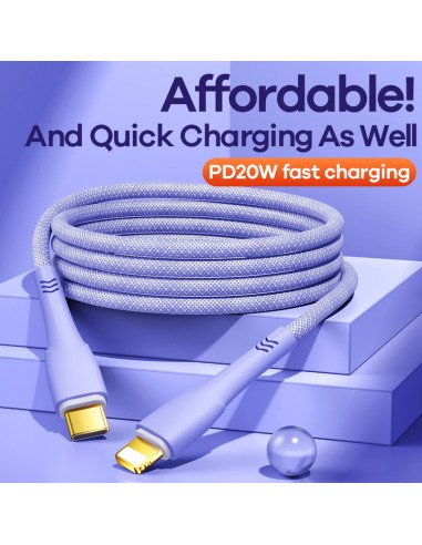 REMAX Fast Charging Cable 20W PD USB-C to...