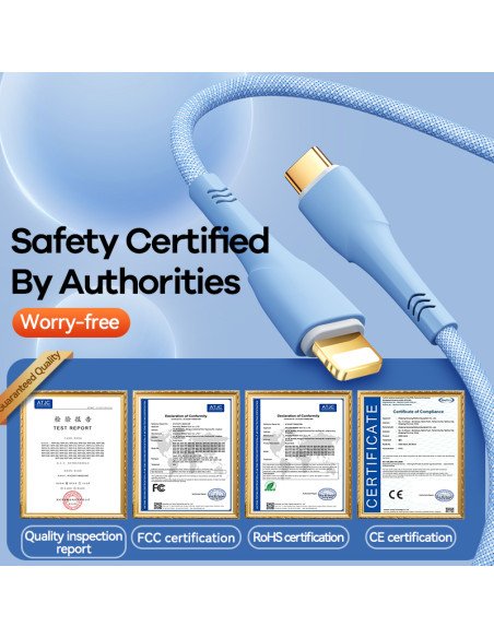 REMAX Fast Charging Cable 20W PD USB-C to Lightning 1.2m RC-C063