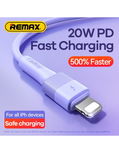 REMAX Leya Series  PD 20W Fast Charging Liquid Silicone Data Cable RC-C056  (type C - iPhone)
