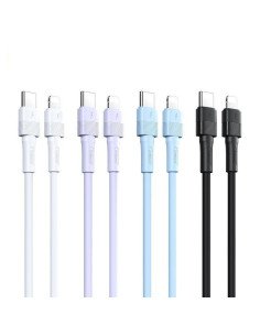 Greito įkrovimo kabelis REMAX RC-C056 20W PD skystas silikonas USB-C į Lightning, 1m
