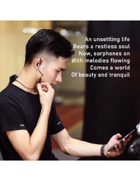 REMAX Wireless Neckband Sport Earphones Bluetooth 5.3 RB-S9, Black — view 5
