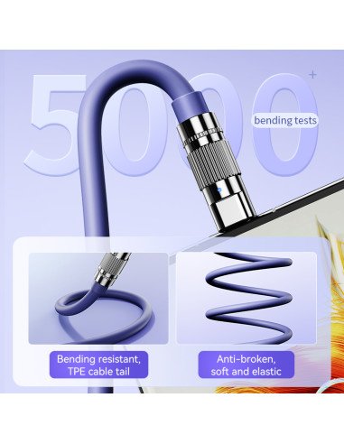 REMAX Fast Charging Cable 100W Zinc-Alloy with...