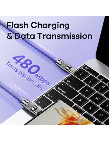 REMAX Fast Charging Cable 100W Zinc-Alloy with...