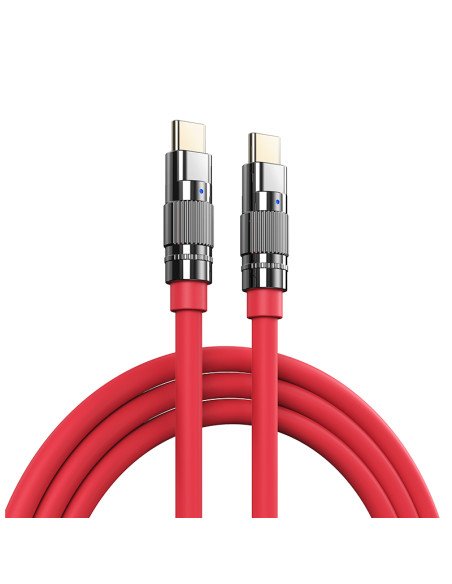 REMAX Fast Charging Cable 100W Zinc-Alloy with Light USB-C to USB-C RC-C055
