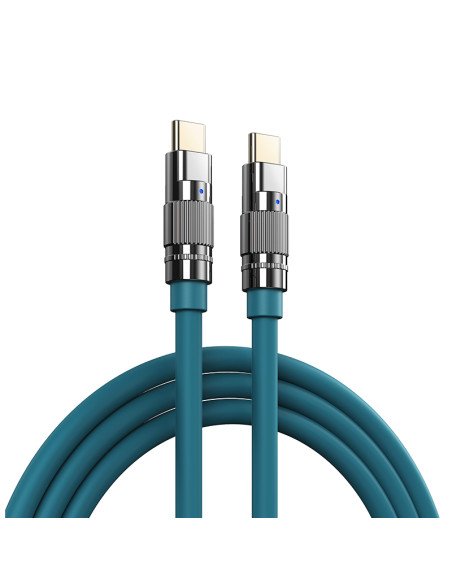REMAX Fast Charging Cable 100W Zinc-Alloy with Light USB-C to USB-C RC-C055