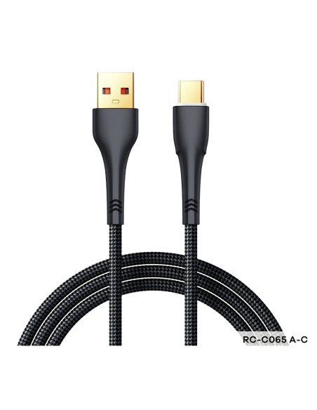 REMAX Fast Charging Cable 66W USB-A to USB-C 1.2m RC-C065, Black