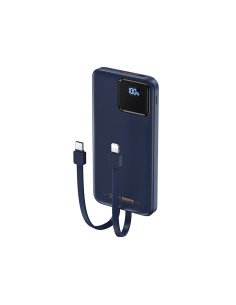 REMAX Power Bank 10000mAh with Built-in Type-C and Lightning Cables RPP-500, Black — view 7