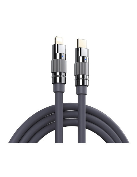 REMAX Wefon Series 20W Zinc-Alloy Elastic Data Cable with Light RC-C053 (type C- iPhone)
