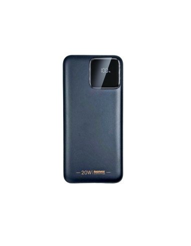 Išorinė baterija (Powerbank) REMAX RPP-500 10000mAh su įmontuotais Type-C ir Lightning kabeliais, juoda — vaizdas 3