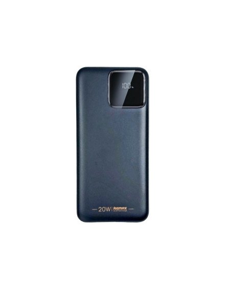 Išorinė baterija (Powerbank) REMAX RPP-500 10000mAh su įmontuotais Type-C ir Lightning kabeliais, juoda — vaizdas 3