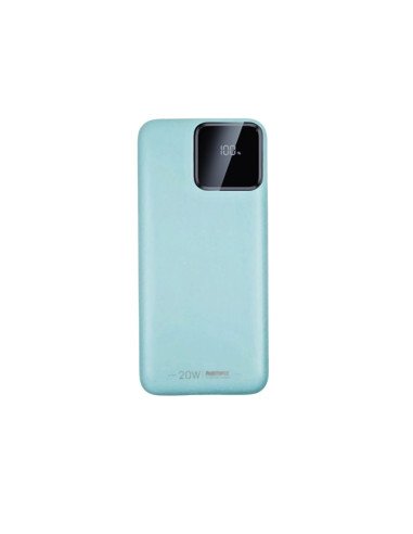 Išorinė baterija (Powerbank) REMAX RPP-500 10000mAh su įmontuotais Type-C ir Lightning kabeliais, juoda