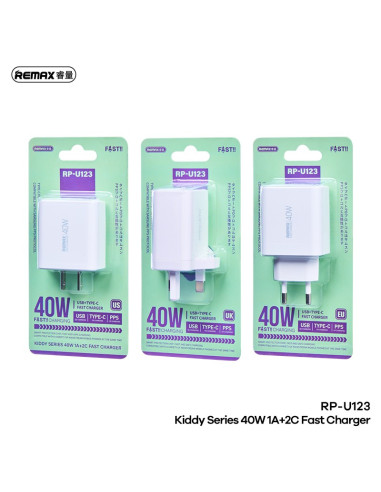 REMAX RP-U123 Kiddy Series 40W įkroviklis USB...