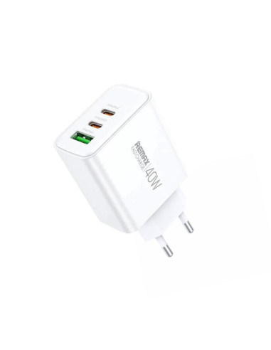 REMAX RP-U123 Kiddy Series 40W Fast Charger USB-A, 2x Type C