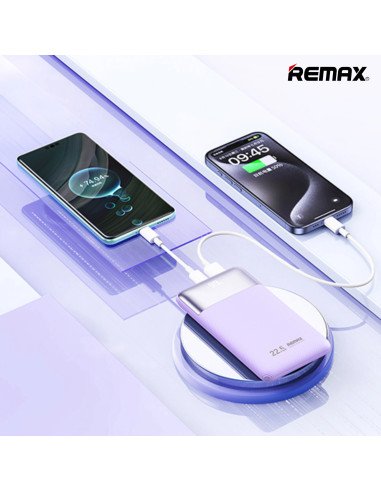 Greito įkrovimo išorinė baterija (Powerbank) REMAX RPP-5 10000mAh 22.5W, tamsiai mėlyna — vaizdas 3