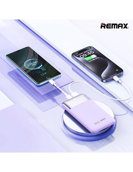 Greito įkrovimo išorinė baterija (Powerbank) REMAX RPP-5 10000mAh 22.5W, tamsiai mėlyna — vaizdas 3