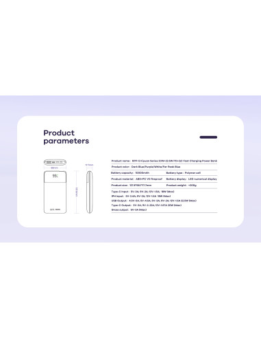 REMAX RPP-5 Fast Charging 22.5W Powerbank...