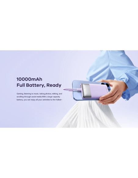 REMAX RPP-5 greito įkrovimo 22,5 W išorinė baterija - powerbank 10000 mAh, tamsiai mėlyna
