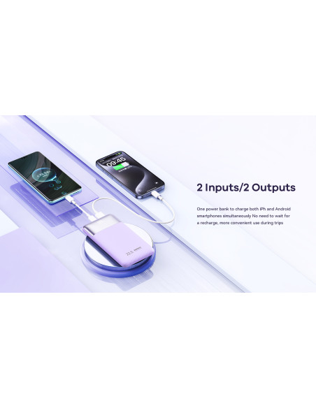 REMAX RPP-5 greito įkrovimo 22,5 W išorinė baterija - powerbank 10000 mAh, tamsiai mėlyna