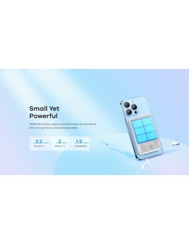 REMAX Magnetic Wireless Power Bank 10000mAh 20W PD + 15W Wireless RPP-65, Navy — view 9