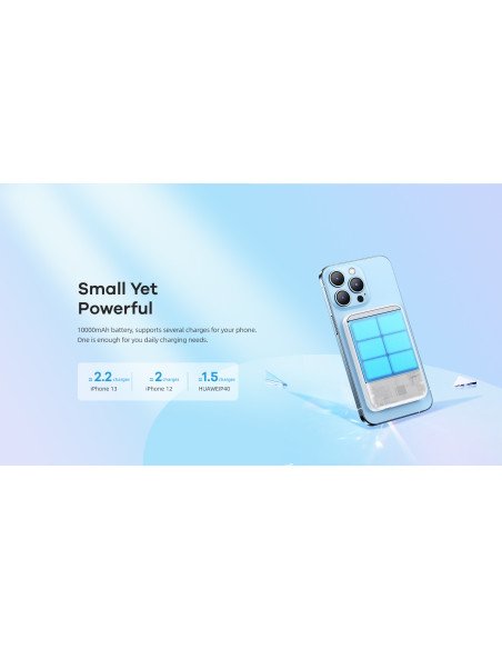 REMAX Magnetic Wireless Power Bank 10000mAh 20W PD + 15W Wireless RPP-65, Navy — view 9