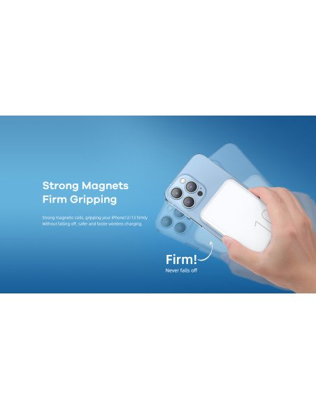 REMAX Magnetic Wireless Power Bank 10000mAh 20W PD + 15W Wireless RPP-65, Navy — view 11