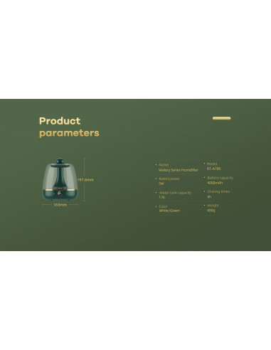 REMAX Watery Series Humidifier 1.6 L RT-A700...