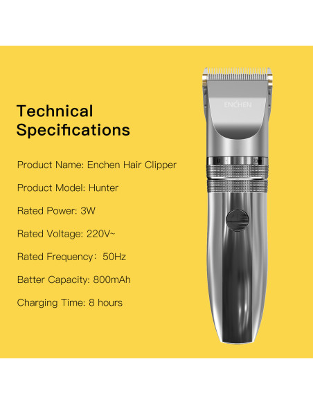 Electric Hair Clipper ENCHEN Hunter