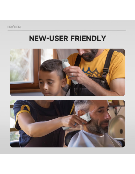 Electric Hair Clipper ENCHEN Boost (white)