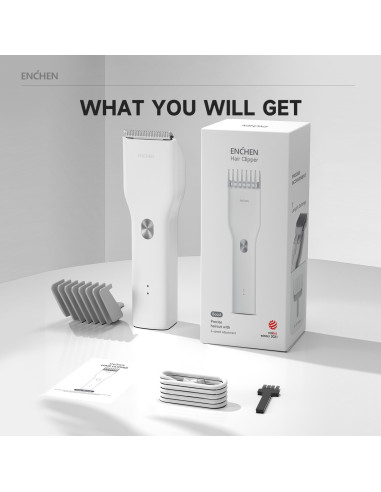 Electric Hair Clipper ENCHEN Boost (white)
