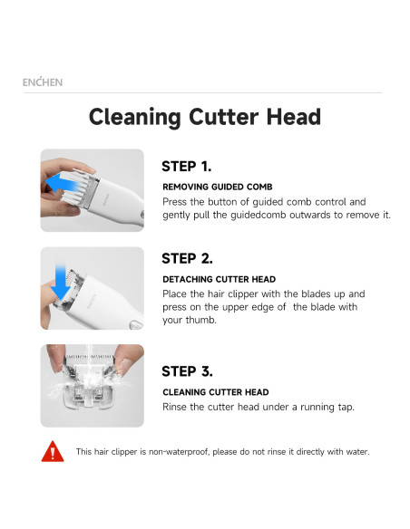 Electric Hair Clipper ENCHEN Boost (white)