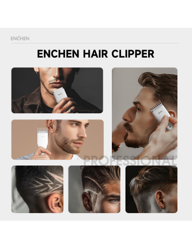 Electric Hair Clipper ENCHEN Boost (white)
