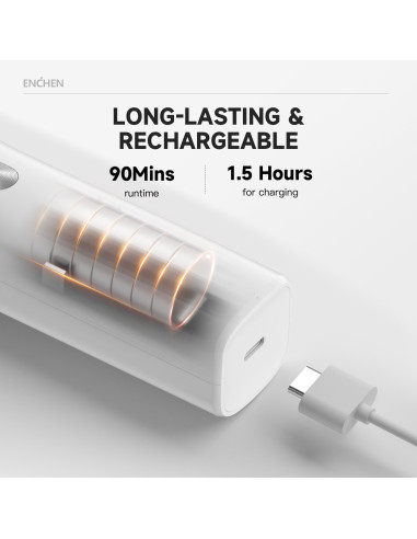Electric Hair Clipper ENCHEN Boost (white)