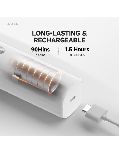 Electric Hair Clipper ENCHEN Boost (white)