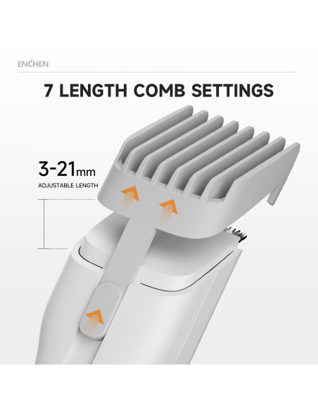 Electric Hair Clipper ENCHEN Boost (white)