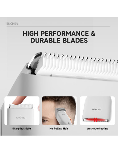 Electric Hair Clipper ENCHEN Boost (white)