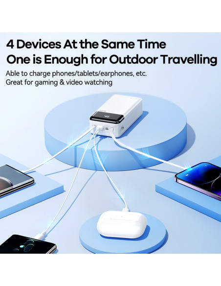 REMAX RPP-565 Fast Charging Powerbank with Light 60000mAh, Gray