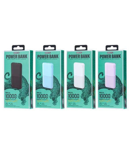 Išorinė baterija (Powerbank) REMAX RPP-23 10000mAh 2.4A 2×USB, juoda — vaizdas 8