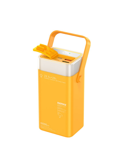 REMAX RPP-596 Fast Charging Power Bank 40000mAh, Yellow