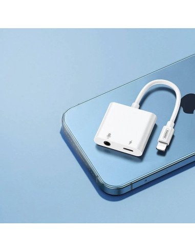 Mini nešiojamas adapteris REMAX RL-LA11 Type-C į 3.5mm AUX + Type-C — vaizdas 2