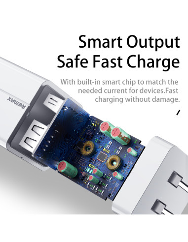 REMAX DC5V/3.4A Fast Charger RP-U43 (4xUSB...