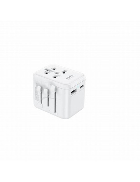 REMAX 12W Travel Charger Adapter RP-U23, USB, Type-C ports, all types of plugs