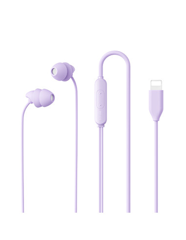 REMAX RM-619i Wired Sleep Earbuds, Iphone, Purple