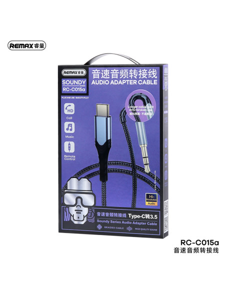 REMAX Audio Adapter Cable RC-C015a (Type-C - AUX3.5mm)