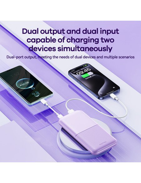 Išorinė baterija (Powerbank) REMAX RPP-23 10000mAh 2.4A 2×USB, juoda — vaizdas 3