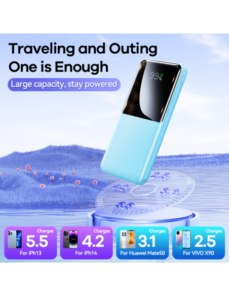 REMAX RPP-622 Fast Charging Powerbank 10000mAh, Light Blue