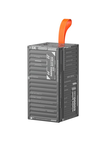 REMAX RPP-609 Outdoor Powerbank with Light 60000mAh, Grey