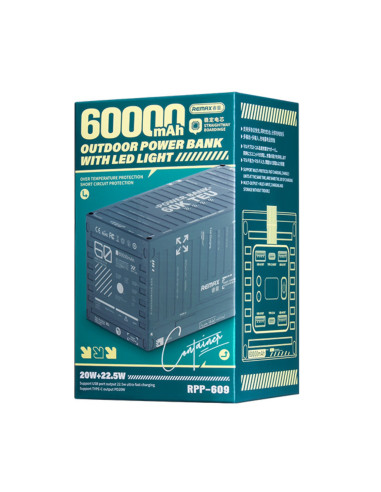 REMAX RPP-609 Outdoor Powerbank with Light...